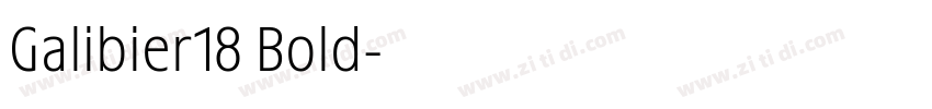 Galibier18 Bold字体转换